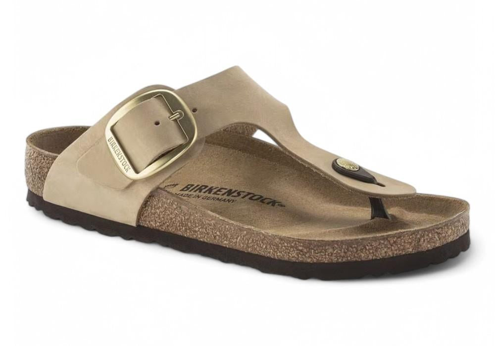 Ciabatta Gizeh Big Buckle nabuk sandcastle Birkenstock 1023966 