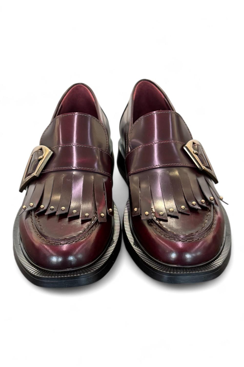 Mocassino frangia bordeaux Lorenzo Mari 