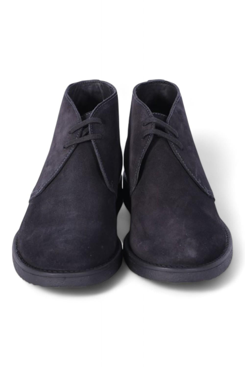 Polacco uomo suede blu Antica Cuoieria 