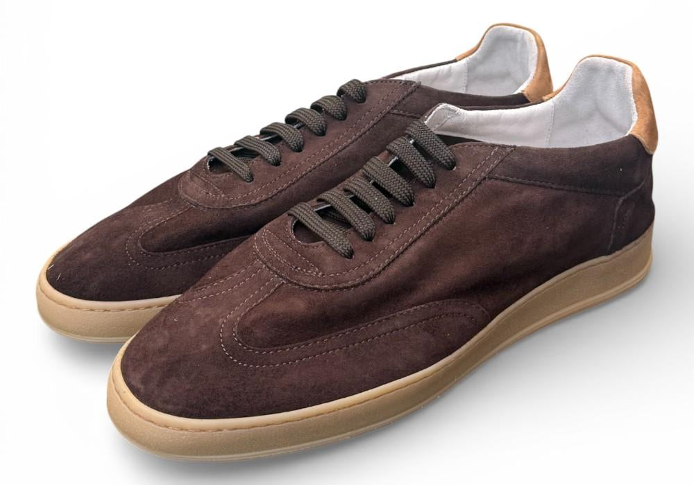 Sneaker uomo Soldini 80 Akira suede brown taffy<BR/> 
