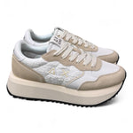Sneaker donna SUN 68 BIG ALLY flower white 