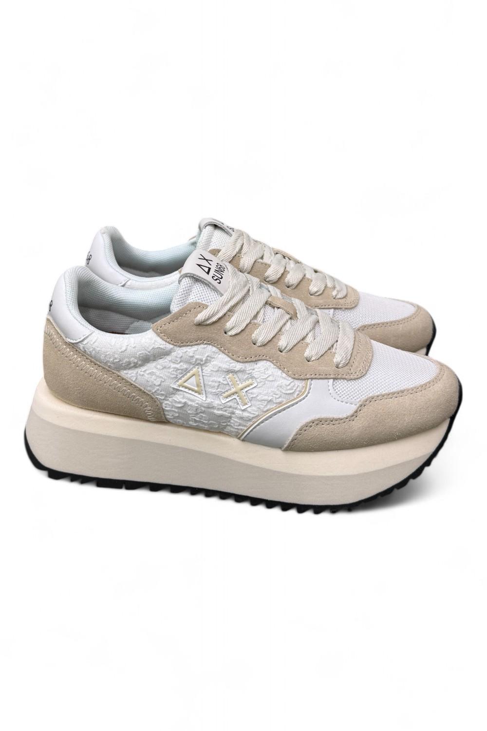 Sneaker donna SUN 68 BIG ALLY flower white 