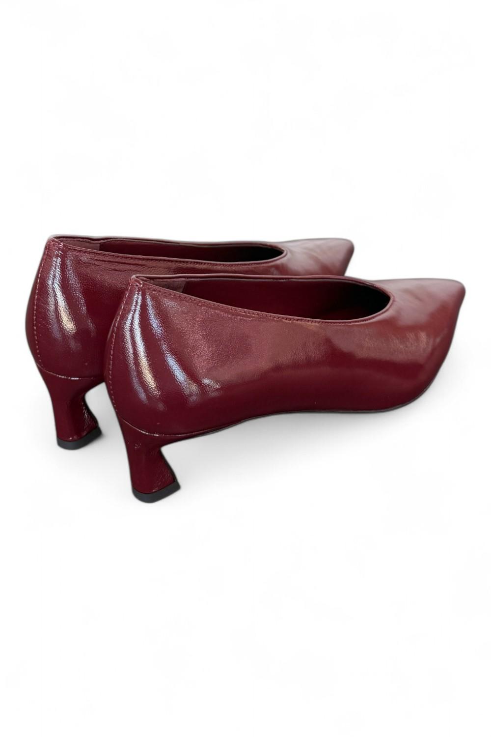 Decolté in naplak bordeaux Bianca Di<BR/> 