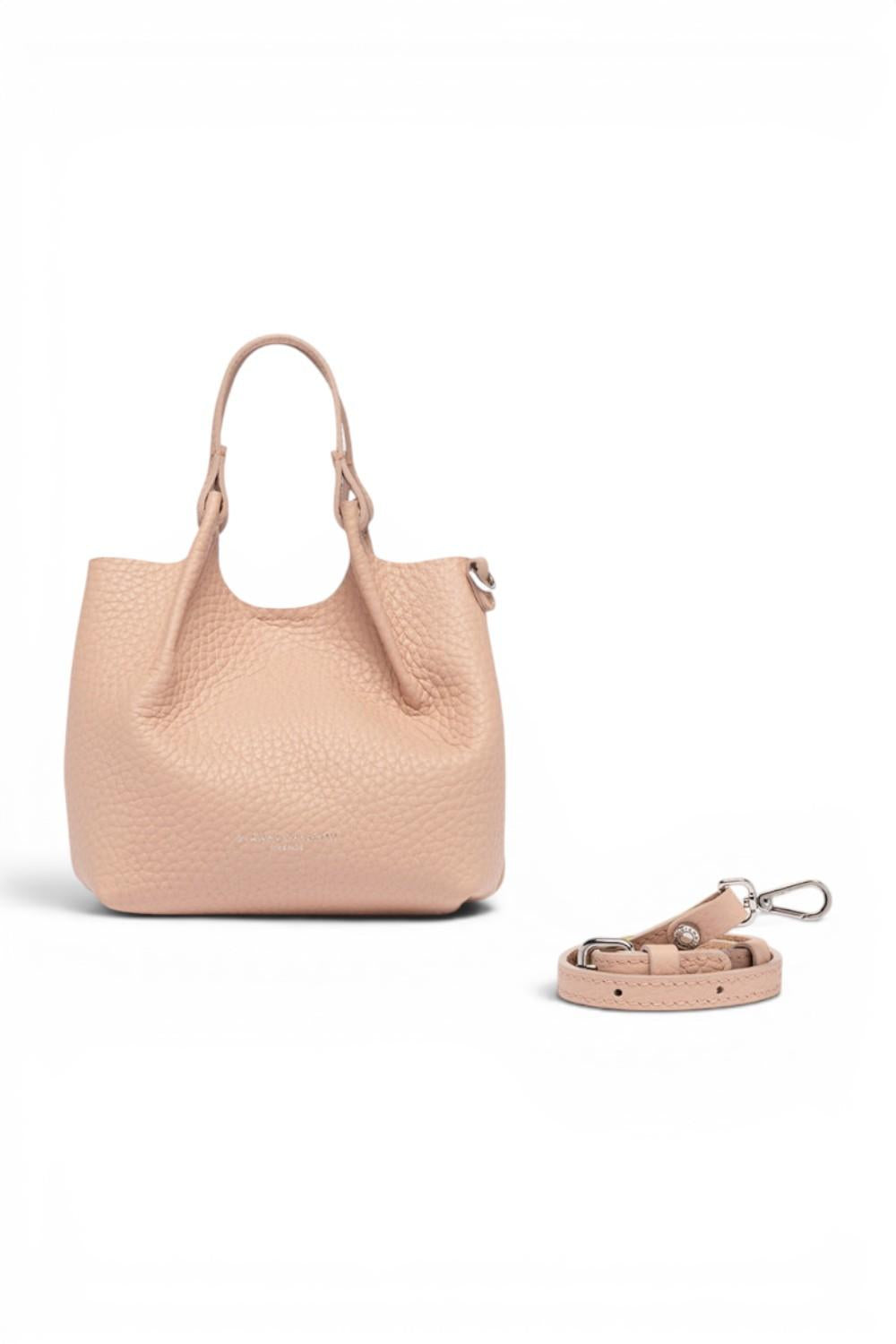 Borsa Dua piccola Pink Salt Naturale Gianni Chiarini<BR/> 