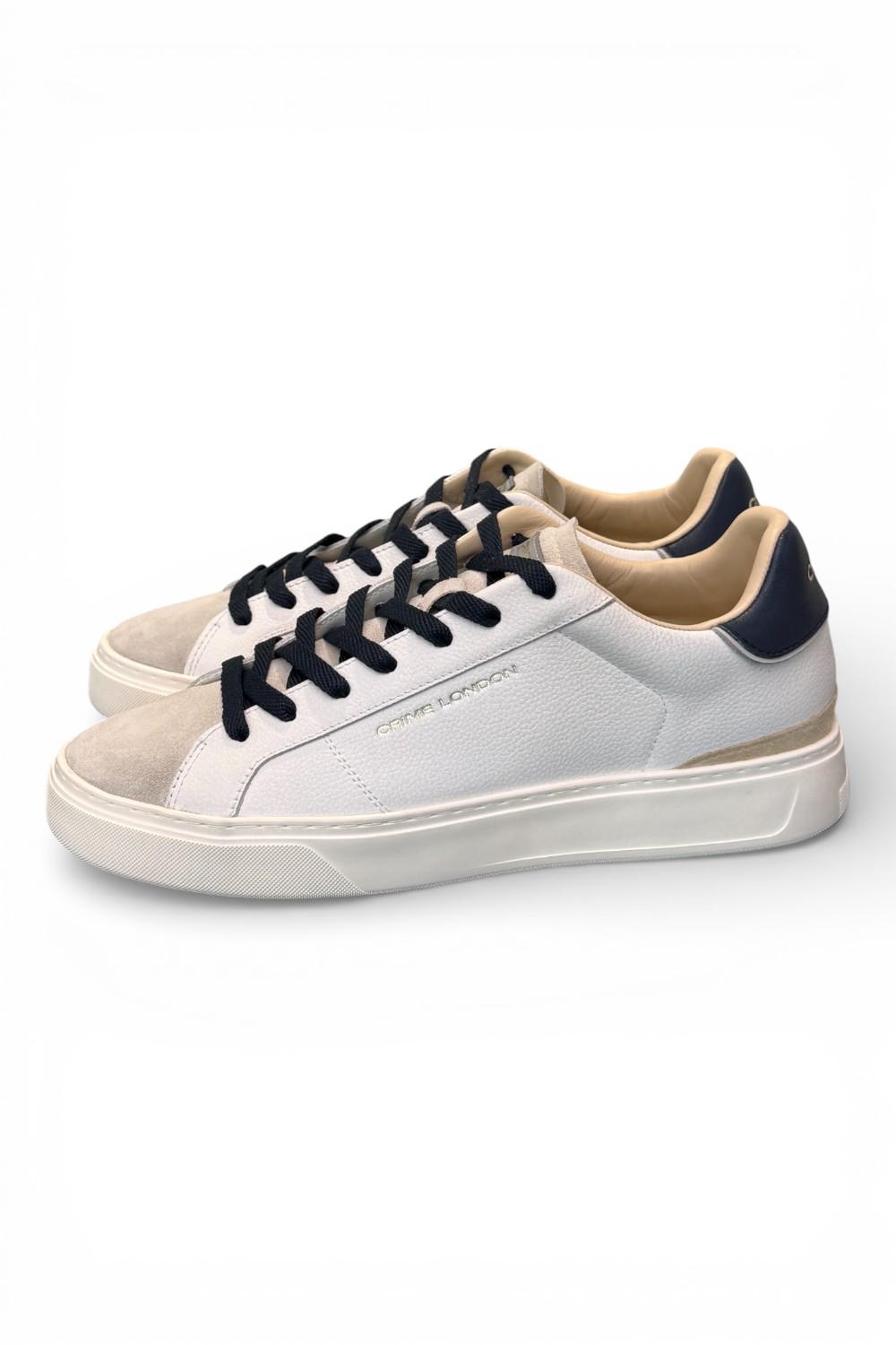 Sneaker bianca grigia blu Crime London 