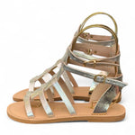 Sandalo gladiatore pelle oro Le Salentine 