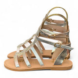 Sandalo gladiatore pelle oro Le Salentine 