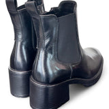 Beatles tacco pelle nera Dei Colli<BR/> 