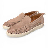 Mocassino cassetta suede intreccio beige Pawelks<BR/> <BR/> 