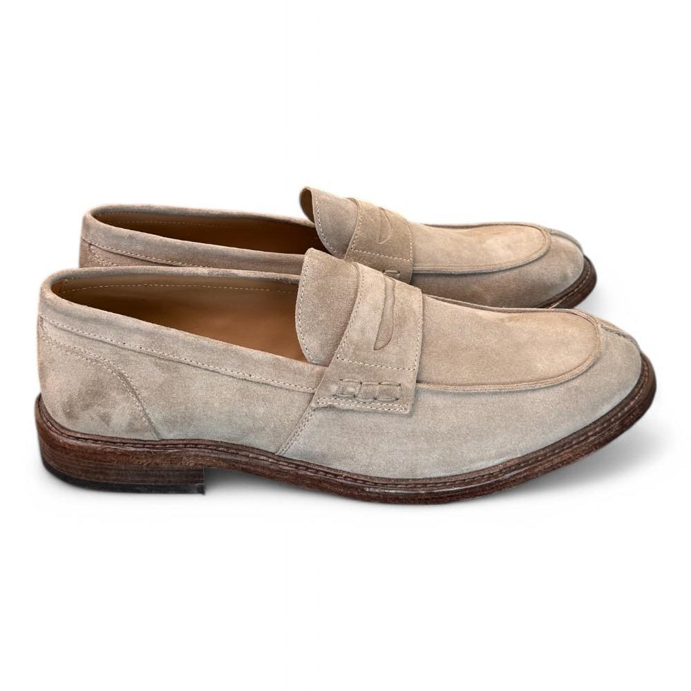 Mocassino suede beige Franco Fedele<BR/> 