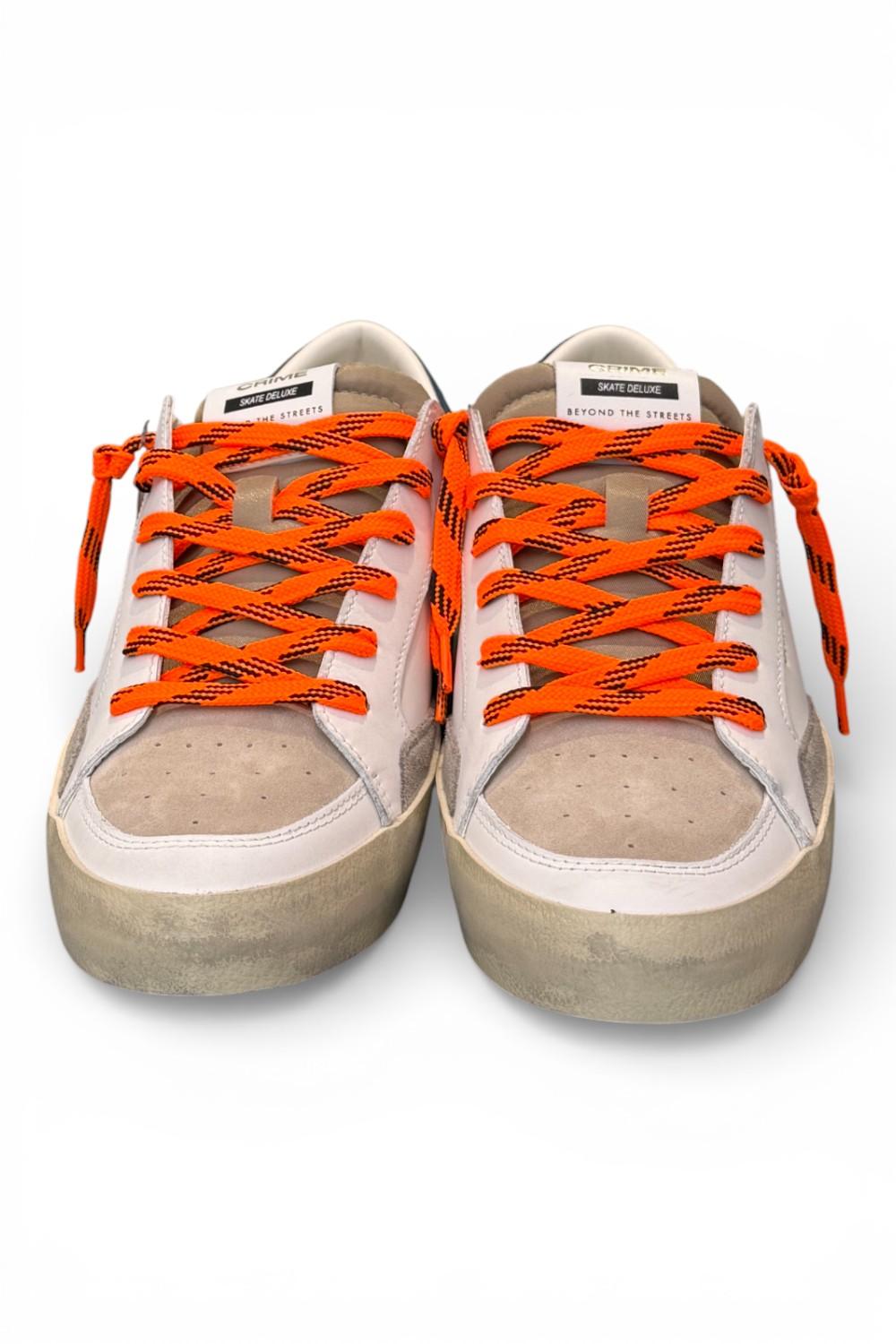 Sneaker De Luxe bianca beige Crime London 
