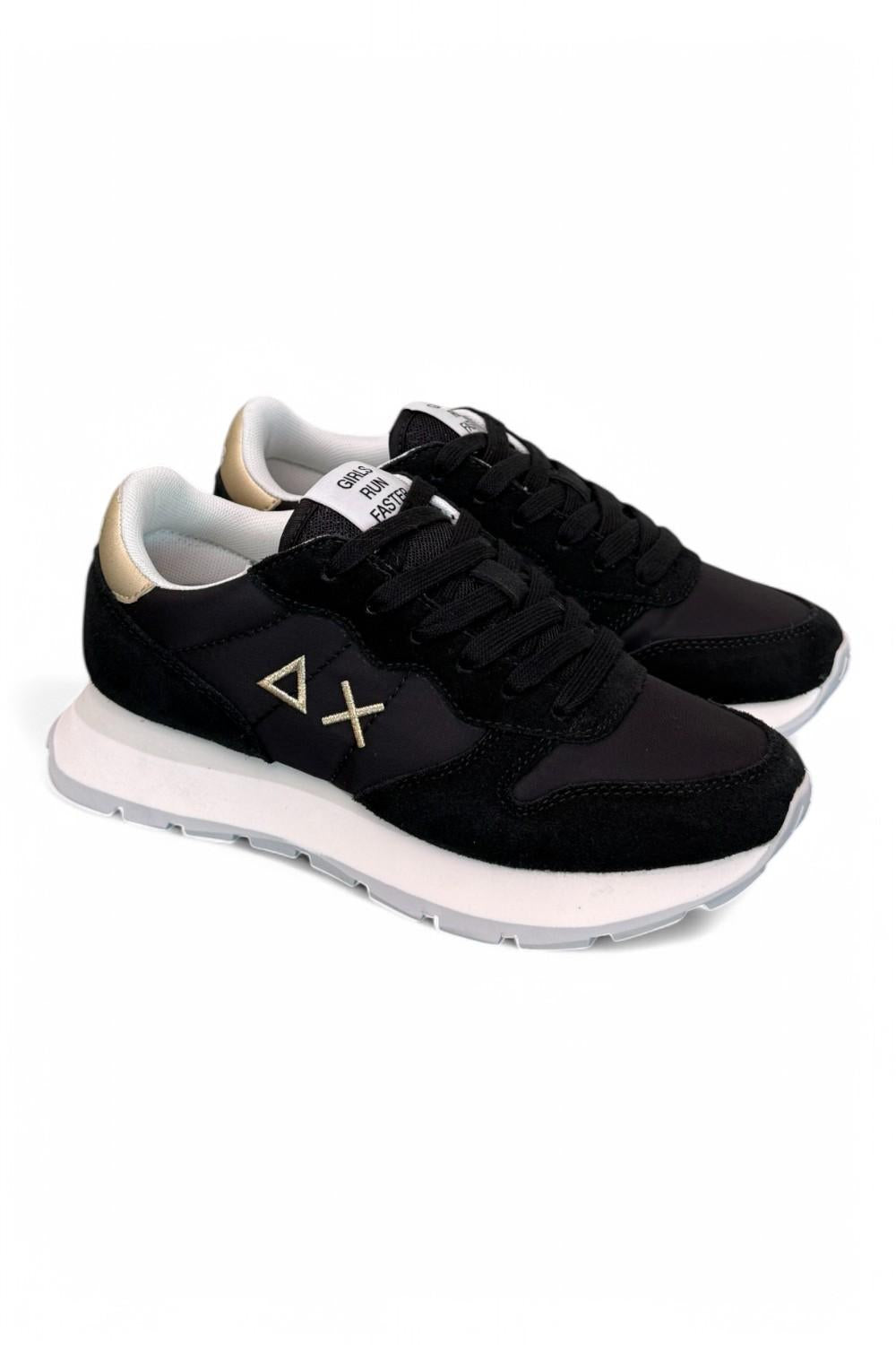 Sneaker donna SUN 68 ALLY black gold silver 