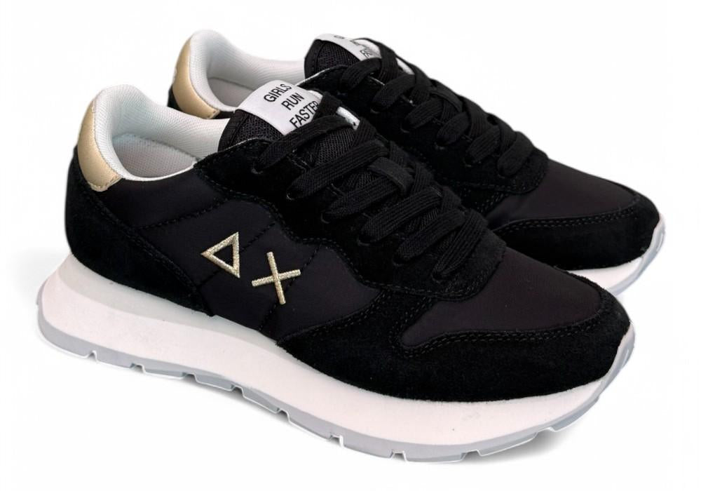 Sneaker donna SUN 68 ALLY black gold silver 