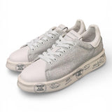 Sneaker donna Belle 8158 Premiata bianca strass argento 