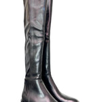 Stivale cuissard pelle nera Elisa Lanci<BR/> 