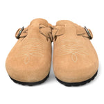 Sabot Tex ricami Taji by Lagoa suede nocciola 