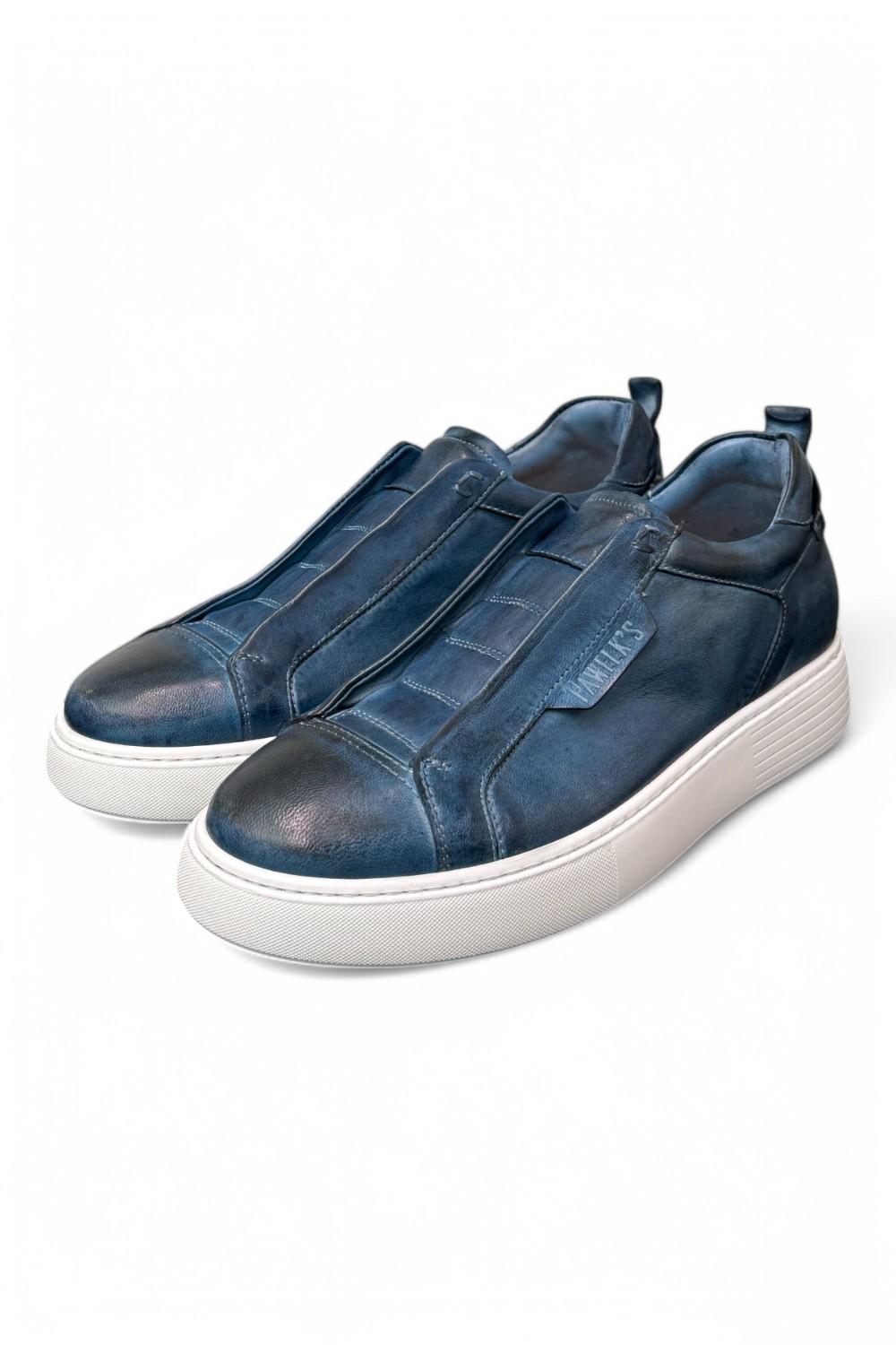 Sneaker uomo slip on blu Pawelks 