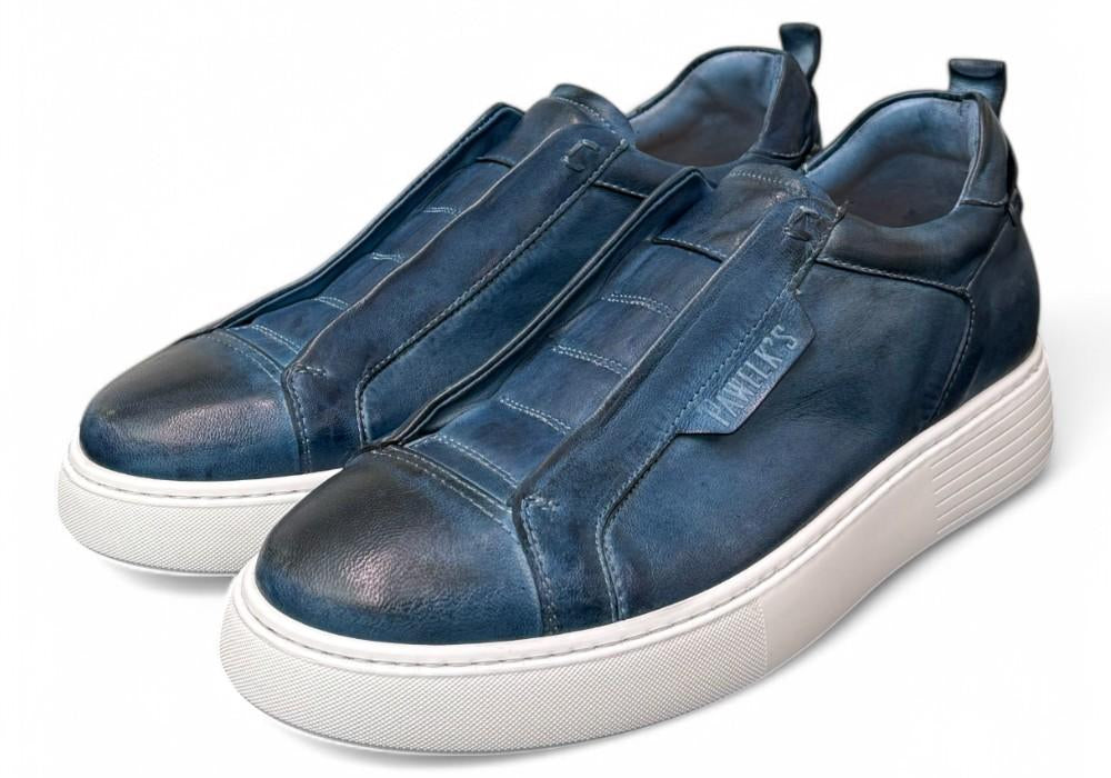 Sneaker uomo slip on blu Pawelks 