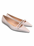 Ballerina cintino pelle sasso flat Les Autres