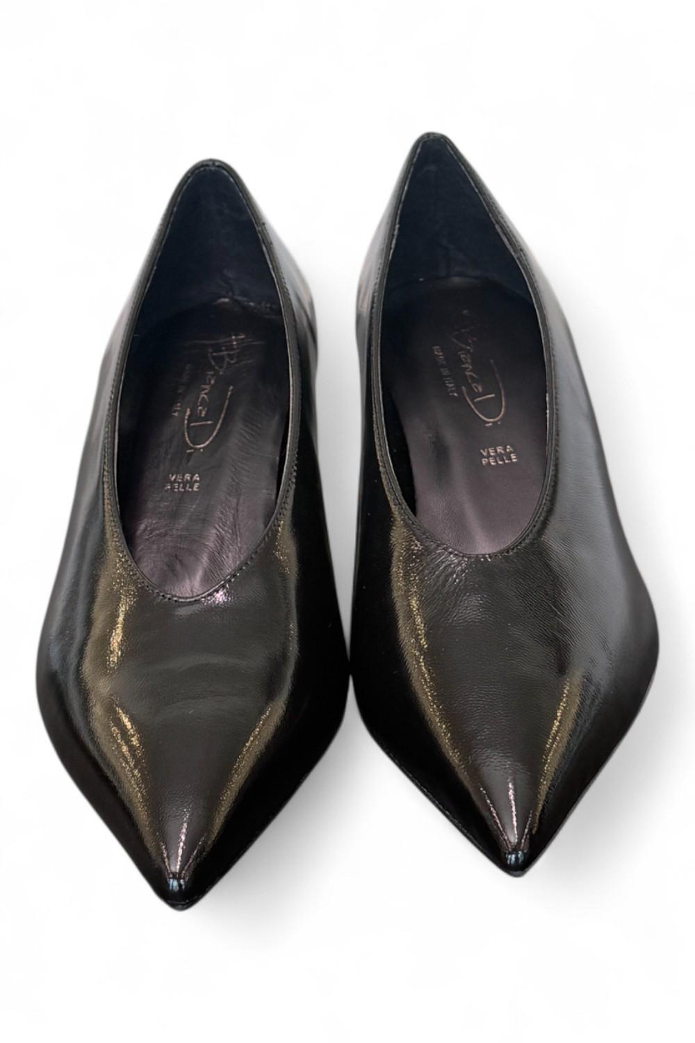 Decolté in naplak nero Bianca Di<BR/> 