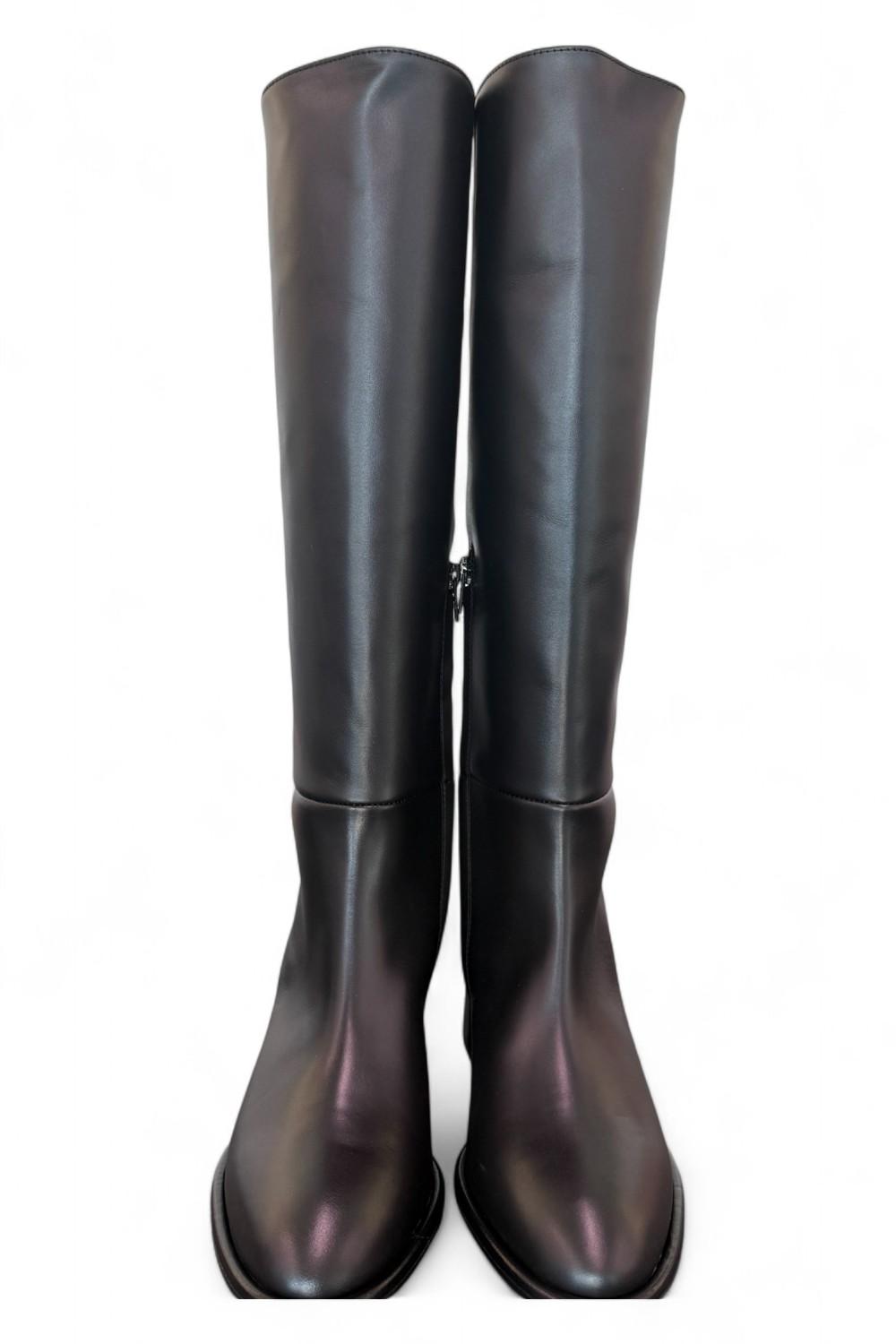 Stivale nappa nera T50 grosso Bianca Di<BR/> 