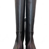 Stivale nappa nera T50 grosso Bianca Di<BR/> 