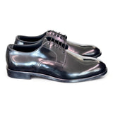 Scarpa allacciata liscia nera cerimonia Franco Fedele 
