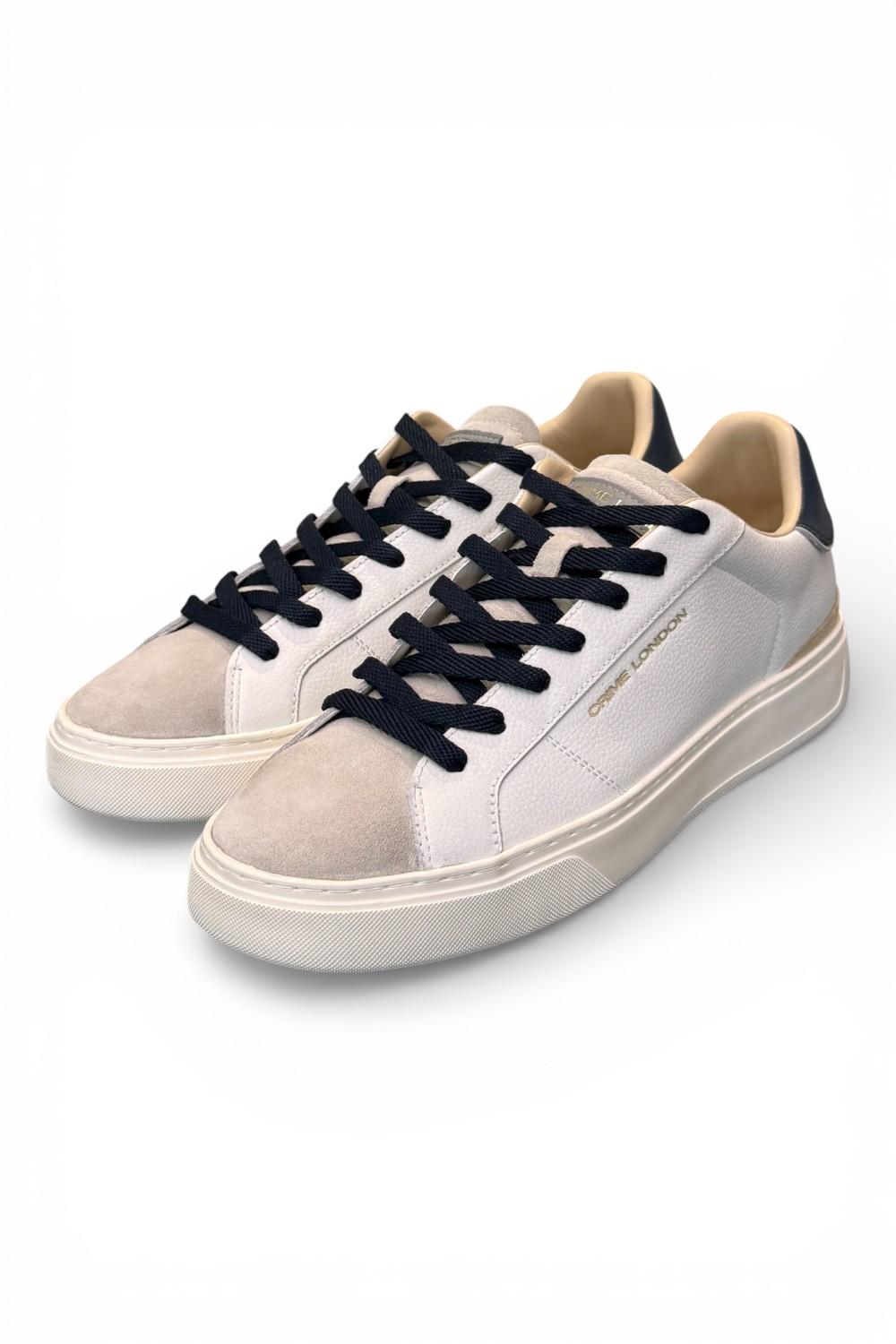 Sneaker bianca grigia blu Crime London 