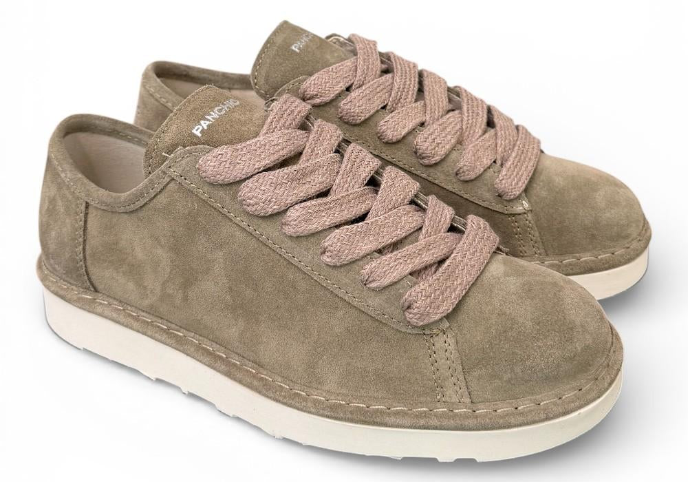 Allacciato uomo Panchic P01 suede khaki 