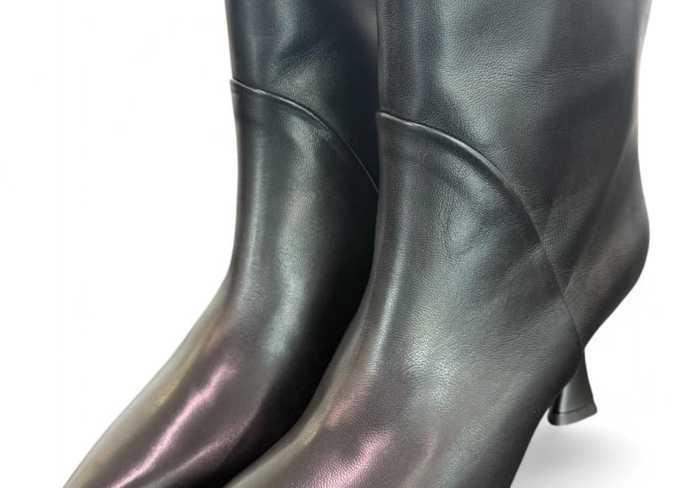 Stivaletto pelle nera Isabelle Paris<BR/> 