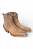 Stivaletto texano suede beige Metisse