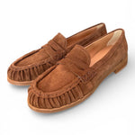 Mocassino donna suede cioccolato Studiouno 