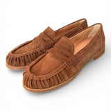 Mocassino donna suede cioccolato Studiouno 