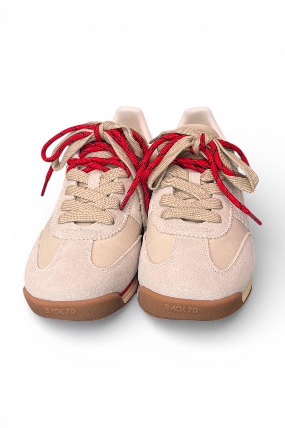 Sneaker Jogger nylon beige Back70 
