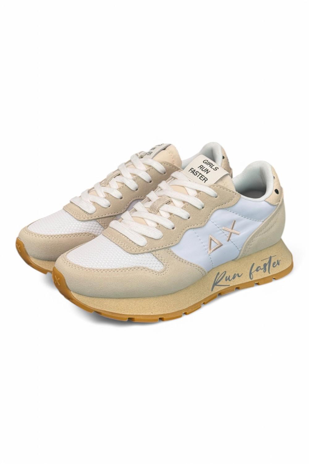 Sneaker donna SUN 68 ALLY vintage bianco panna 