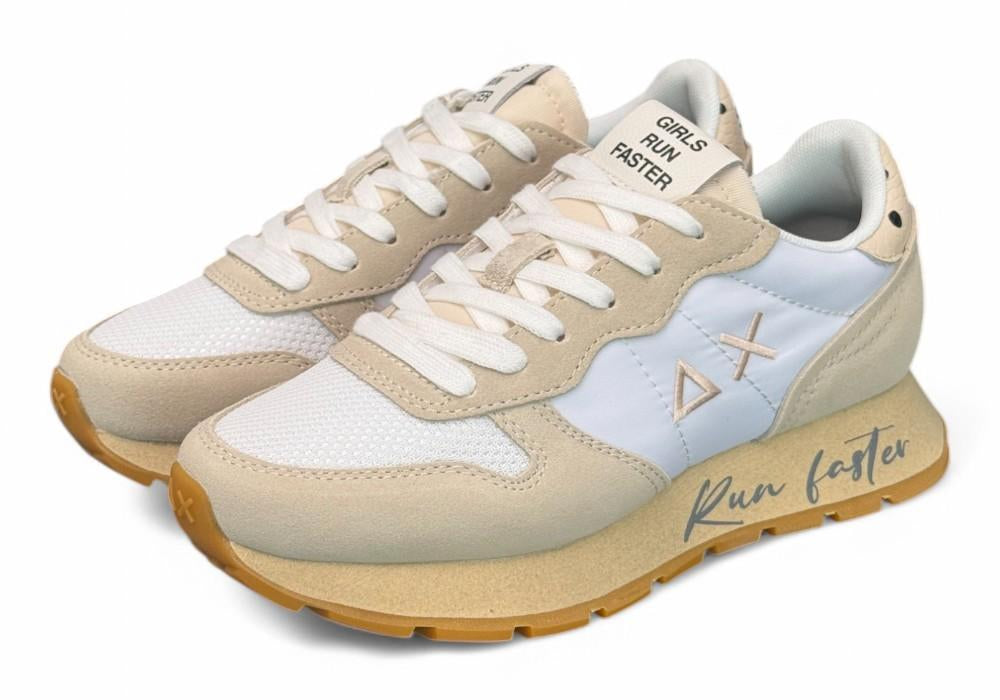 Sneaker donna SUN 68 ALLY vintage bianco panna 