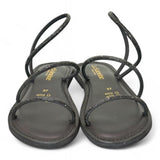 Sandalo strass nero Le Salentine 