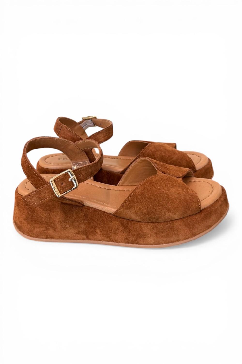 Sandalo fascia suede bruciato Z50 Frau 