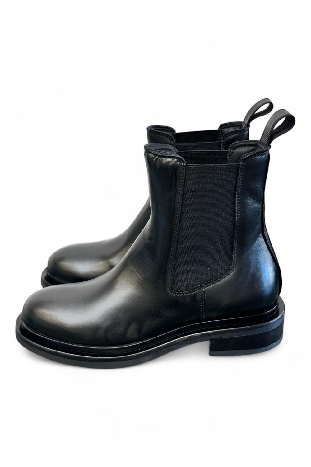 Beatles pelle nera suola Mjus<BR/> 