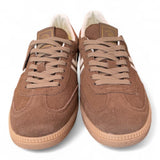 Sneaker uomo low suede cuoio Primabase <BR/> 