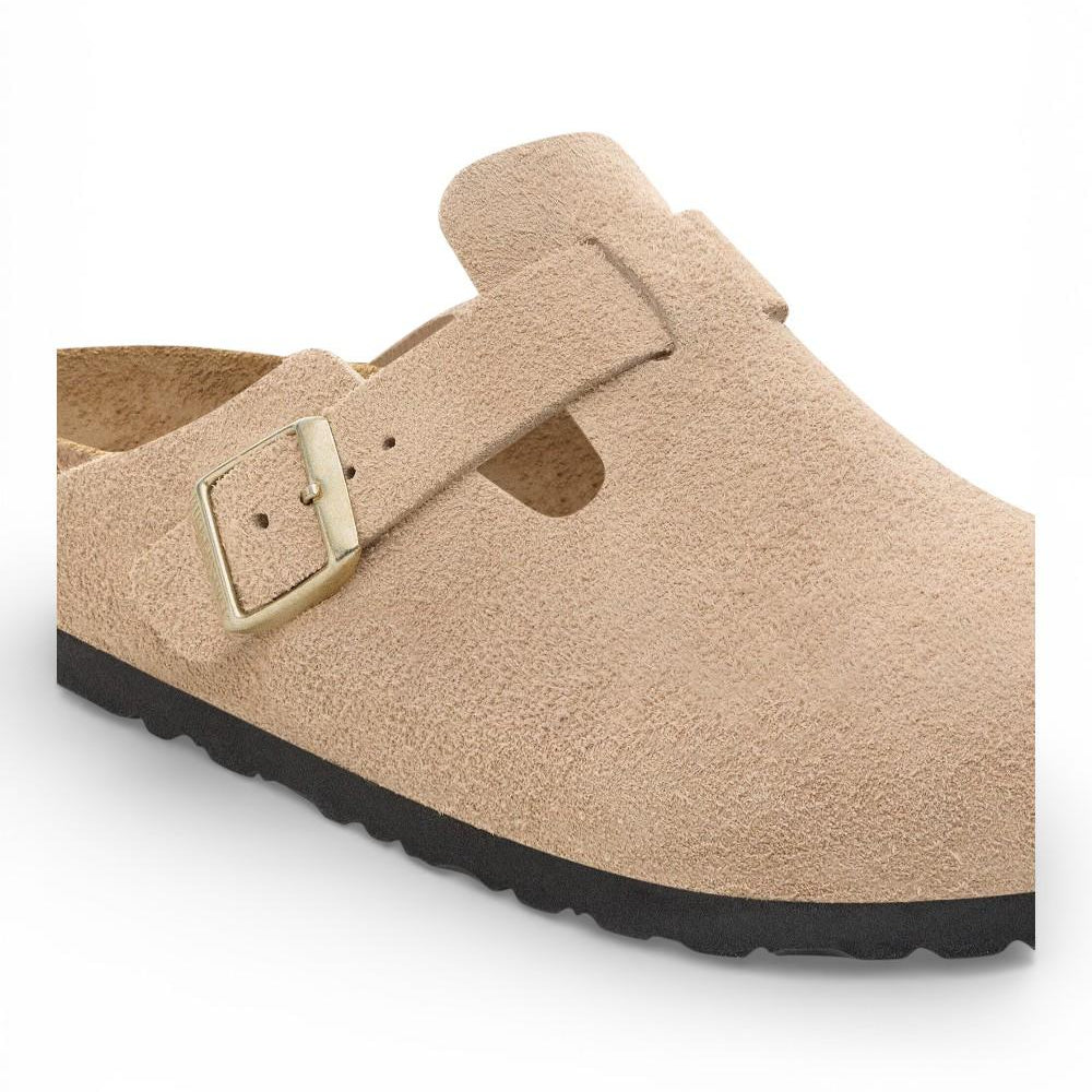 Sabot uomo Boston Birkenstock Suede sandcastle 1030883 
