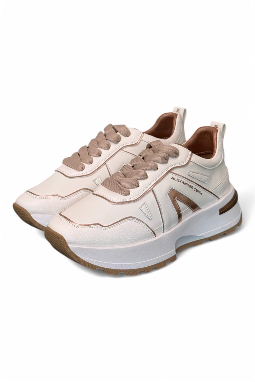 Sneaker donna Liverpool white copper Alexander Smith<BR/> 