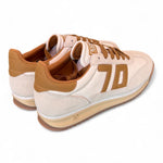 Sneaker donna Back70 Jogger nappa latte cuoio 