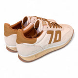 Sneaker donna Back70 Jogger nappa latte cuoio 