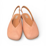 Slingback pelle nature Cuir Noir<BR/> 