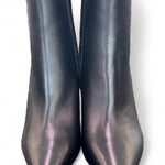 Tronchetto zip sfilato pelle nera Les Autres<BR/> 