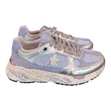 Sneaker donna Mased 8206 Premiata forata celeste argento 