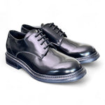 Allacciato liscio donna Uma Parker man style nero<BR/> 