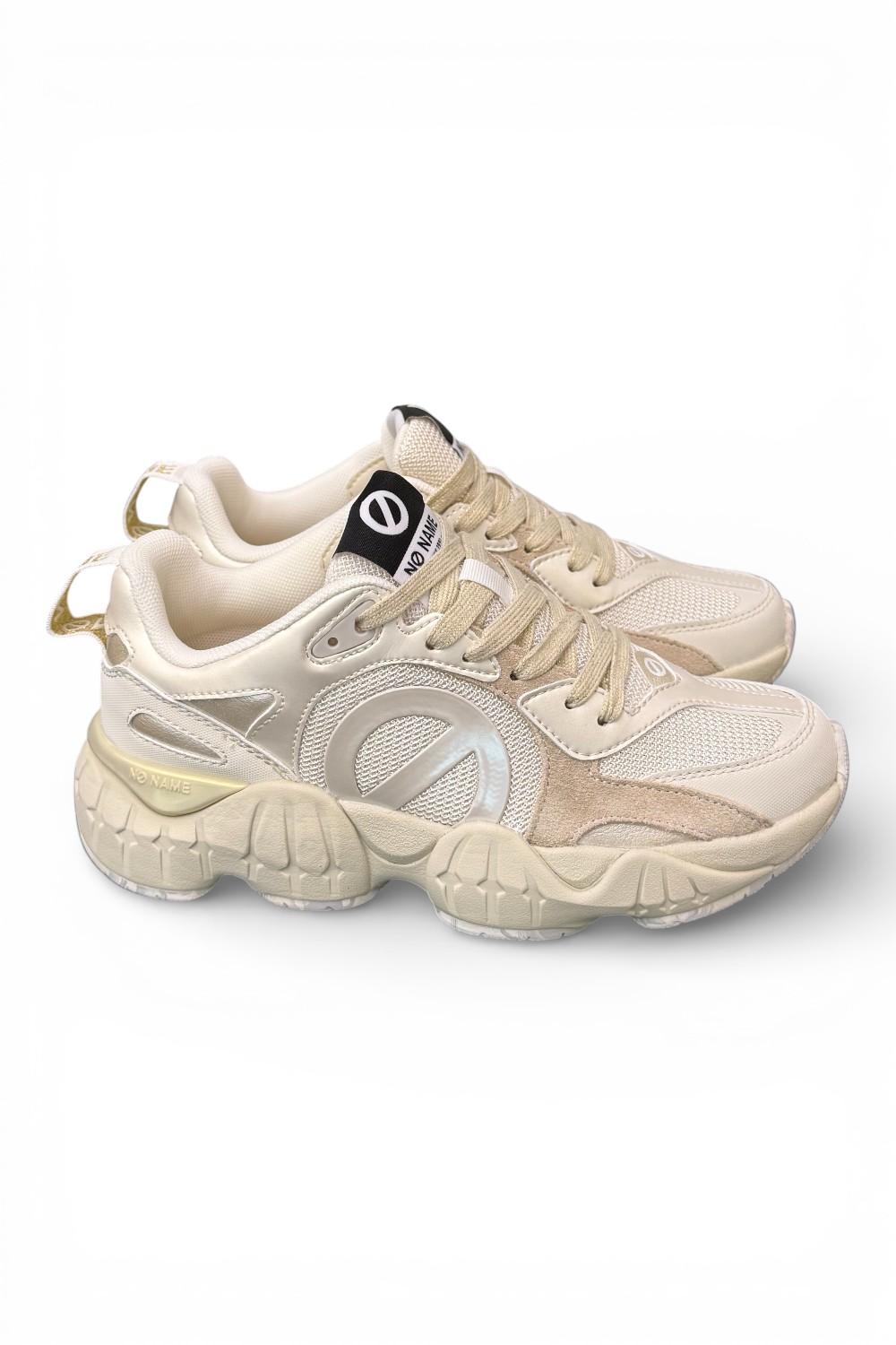 Sneaker No Name Krazee runner bianca beige<BR/> 
