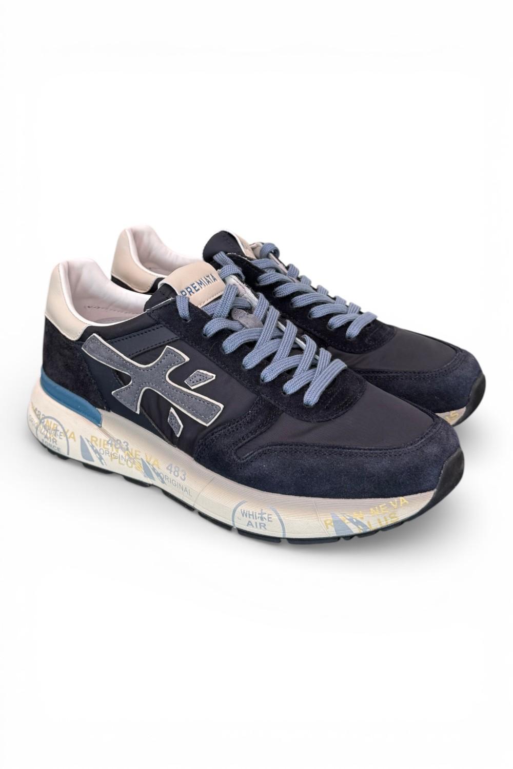 Sneaker uomo Mick 7716 Premiata blu grigio 